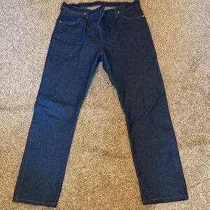 Wrangler Men's Deep Indigo Straight Jeans